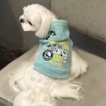 Let your pet embody the relaxed charm of California with this trendy aqua green hoodie. Featuring a bold "California 1997" graphic, palm trees, and a whimsical bull terrier illustration, this sleeveless design is perfect for pets who love to make a statement. Made with soft, breathable fabric, it ensures all-day comfort while the convenient zip-up style makes dressing a breeze. Whether it’s for a playful stroll or a cozy night in, this hoodie adds a dash of West Coast cool to your pet’s wardrobe. A must-have for fashion-forward pets.