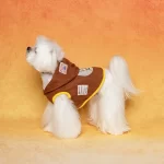 Add a dose of fun and warmth to your pet’s winter wardrobe with the Playful Fleece Pet Coat. Made from cozy fleece in a cheerful brown and yellow design, this coat features an eye-catching Tom & Jerry patch that captures timeless cartoon charm. The button-up closure and tailored fit ensure ease of wear and comfort, while the hood adds extra protection for chilly days. Perfect for outdoor adventures, festive gatherings, or everyday wear, this coat is a stylish and functional choice for pets who love to stay cozy and cute.