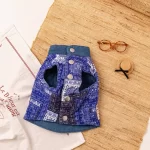 The Vintage Paisley Denim Pet Jacket is a perfect blend of elegance and practicality. Designed with a vibrant blue paisley print and sturdy denim accents, this jacket offers a bold, stylish look for your pet. Its button-down closure ensures a snug yet comfortable fit, making it easy to put on and take off. Crafted with double-layered fabric, it provides warmth and protection during chilly autumn or winter outings. This jacket is ideal for pets who love to make a fashion statement while staying cozy. Pair it with a matching leash or bandana to complete the look and turn heads on your daily walks.