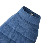 Add a touch of casual elegance to your pet’s wardrobe with our Denim Chic Dual-Layer Jacket. Designed with a timeless denim exterior and a cozy cotton lining, this jacket is perfect for chilly autumn walks or breezy winter adventures. The button-up design ensures easy wear, while the durable yet lightweight material offers comfort and mobility. Pair it with a stylish leash or accessory to complete your pet’s OOTD. Ideal for small to medium-sized pets seeking both warmth and style.